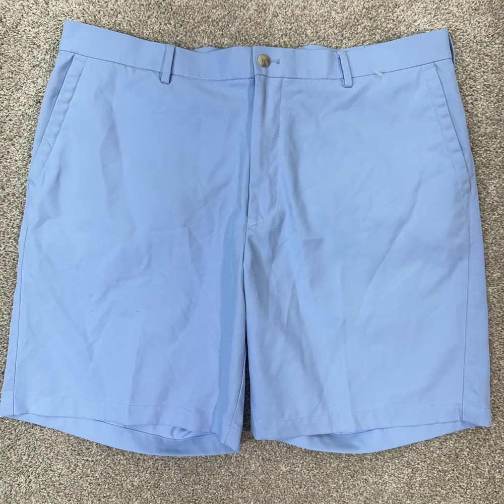 Peter Millar Shorts Mens 40 Wicking Light Blue Performance Golf EUC